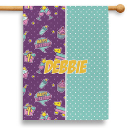 Pinata Birthday 28" House Flag (Personalized)