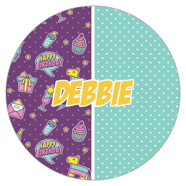 Pinata Birthday Icing Circle - Large - Single