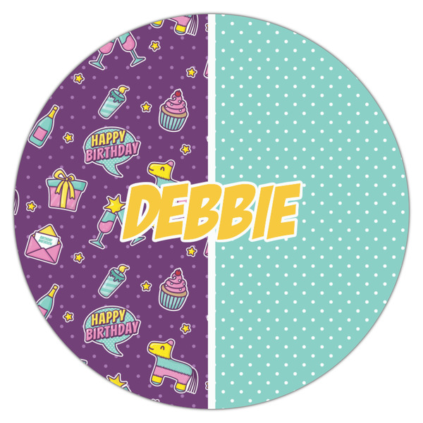 Pinata Birthday Icing Circle - Medium - Single