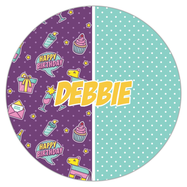 Pinata Birthday Icing Circle - Small - Single