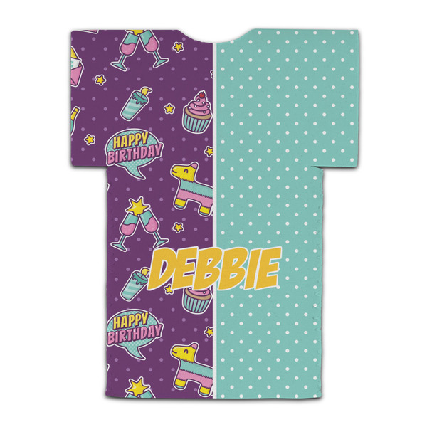 Pinata Birthday Jersey Bottle Cooler - BACK (flat)