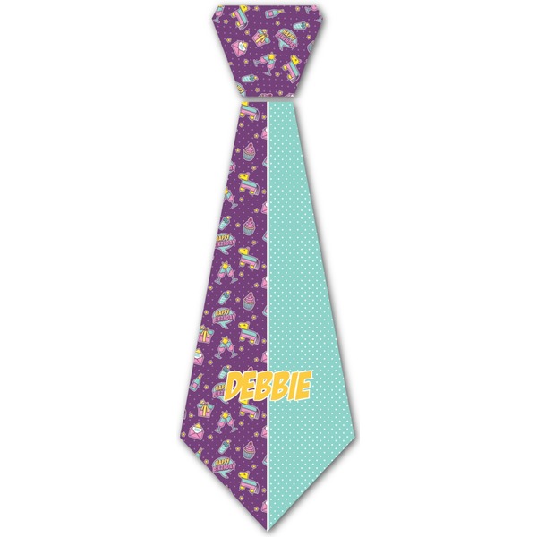 Custom Pinata Birthday Iron On Tie (Personalized)