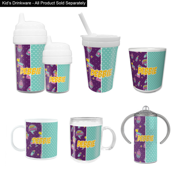 Pinata Birthday Kid's Drinkware - Customized & Personalized
