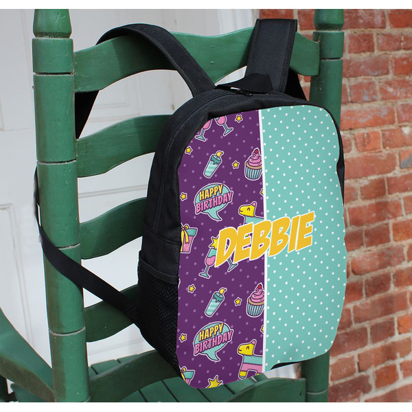 Pinata Birthday Kids Backpack - In Context