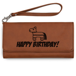 Pinata Birthday Ladies Leatherette Wallet - Laser Engraved (Personalized)