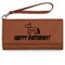 Pinata Birthday Ladies Wallet - Leather - Rawhide - Front View