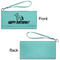 Pinata Birthday Ladies Wallets - Faux Leather - Teal - Front & Back View