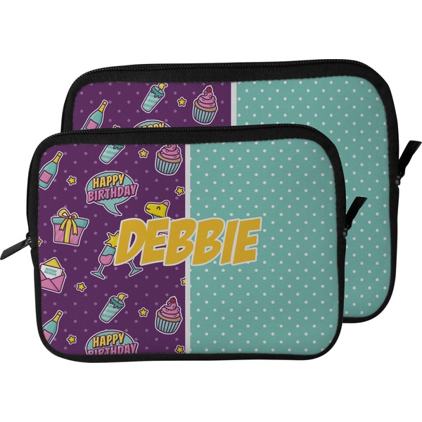 Pinata Birthday Laptop Sleeve (Size Comparison)