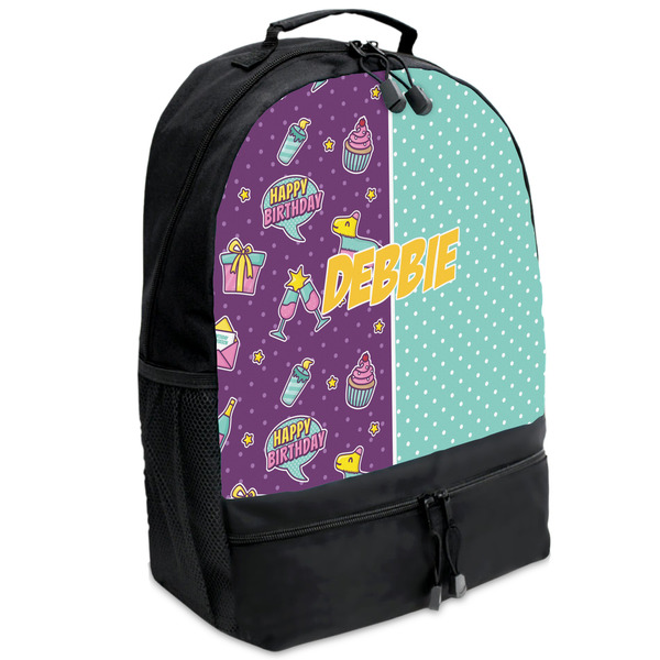 Custom Pinata Birthday Backpacks - Black (Personalized)