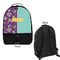 Pinata Birthday Large Backpack - Black - Front & Back View