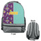 Pinata Birthday Large Backpack - Gray - Front & Back View