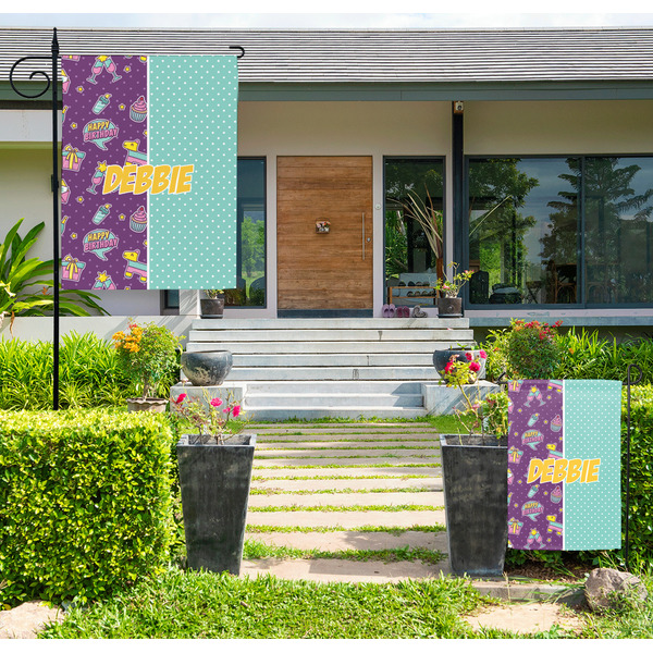 Pinata Birthday Large Garden Flag - LIFESTYLE