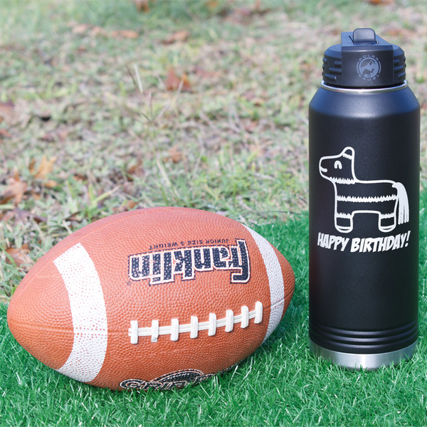 Pinata Birthday Laser Engraved Water Bottles - In Context