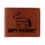 Pinata Birthday Leatherette Bifold Wallet - Single Sided (Personalized)