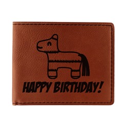 Pinata Birthday Leatherette Bifold Wallet (Personalized)
