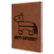 Pinata Birthday Leather Sketchbook - Large - Double Sided - Angled View