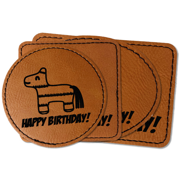 Custom Pinata Birthday Faux Leather Iron On Patch (Personalized)
