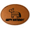 Pinata Birthday Leatherette Patches - Oval