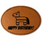 Pinata Birthday Faux Leather Iron On Patch - Oval (Personalized)