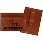 Pinata Birthday Leatherette Wallet with Money Clip (Personalized)