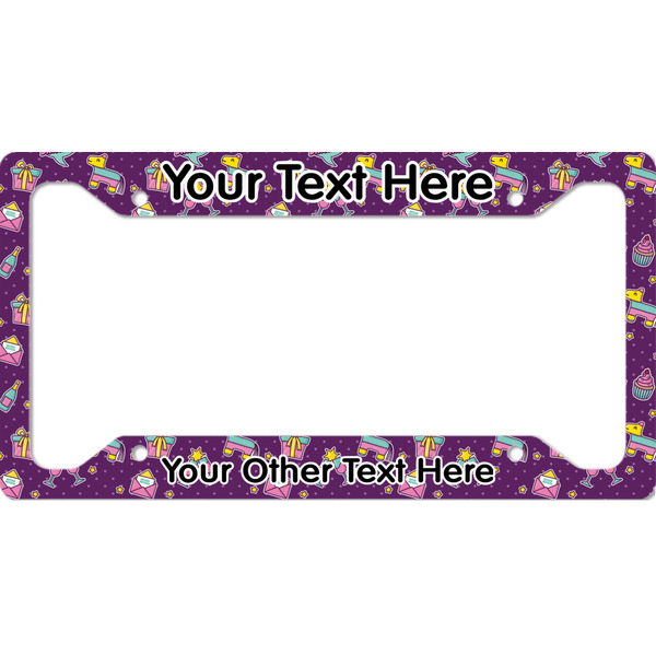 Custom Pinata Birthday License Plate Frame - Style A (Personalized)