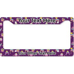 Pinata Birthday License Plate Frame - Style B (Personalized)