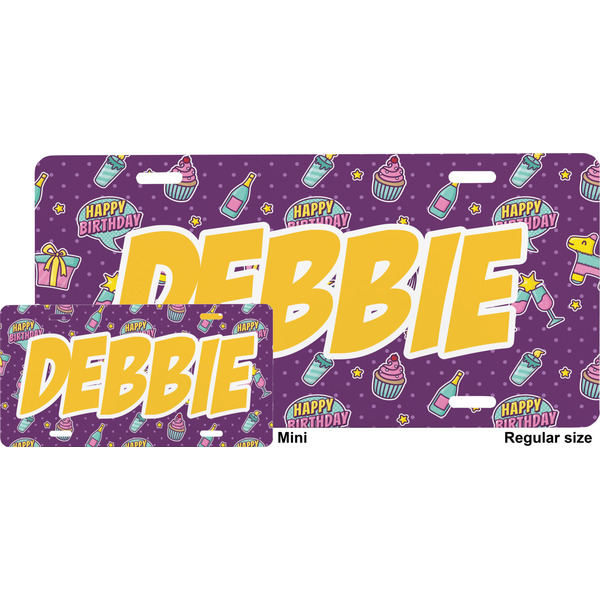 Pinata Birthday License Plate (Sizes)