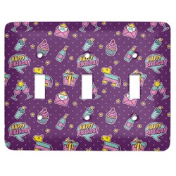 Pinata Birthday Light Switch Cover (3 Toggle Plate)
