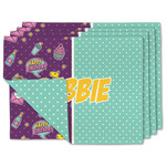 Pinata Birthday Double-Sided Linen Placemat - Set of 4 w/ Name or Text