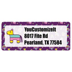 Pinata Birthday Return Address Labels (Personalized)