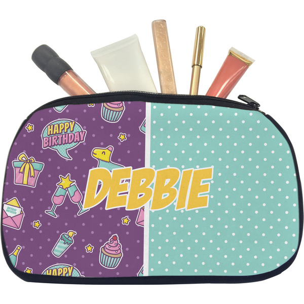 Custom Pinata Birthday Makeup / Cosmetic Bag - Medium (Personalized)
