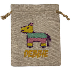 Pinata Birthday Burlap Gift Bag (Personalized)