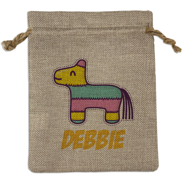 Custom Pinata Birthday Burlap Gift Bag (Personalized)