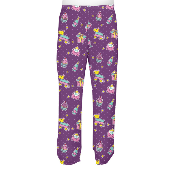 Pinata Birthday Men's Pjs Back - on model