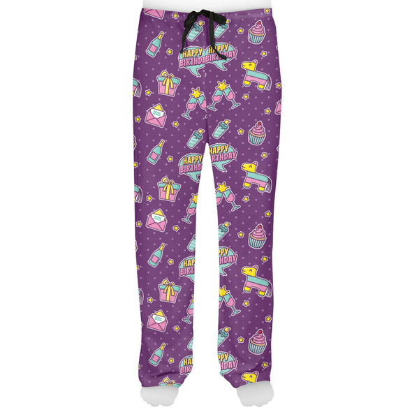 Pinata Birthday Men's Pjs Front - on model