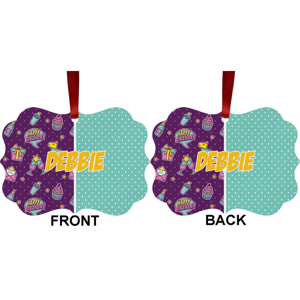 Pinata Birthday Metal Benilux Ornament - Front and Back (APPROVAL)