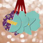 Pinata Birthday Metal Ornaments - Double Sided w/ Name or Text