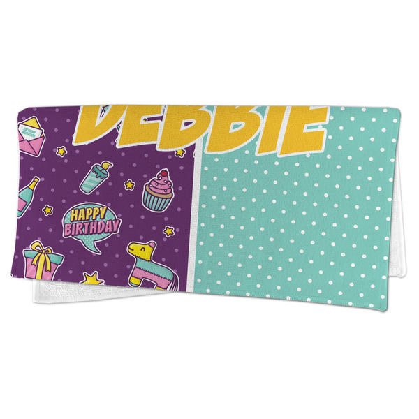 Pinata Birthday Microfiber Dish Rag - FOLDED (half)