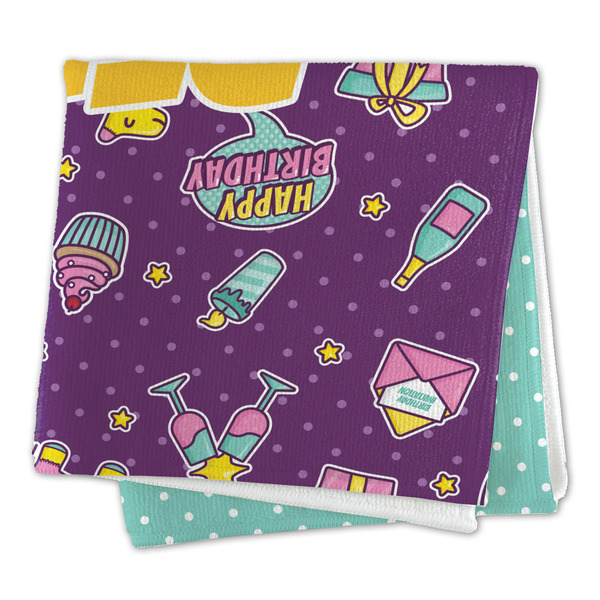 Pinata Birthday Microfiber Dish Rag - FOLDED (square)