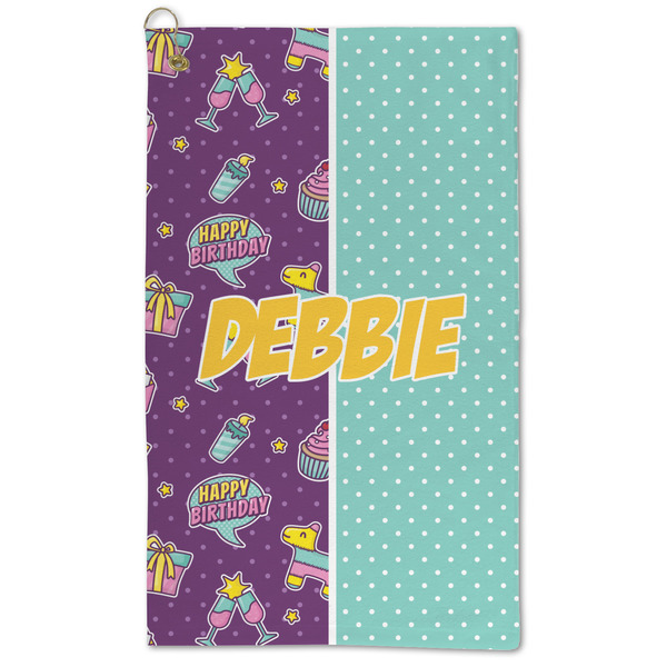 Custom Pinata Birthday Microfiber Golf Towel (Personalized)