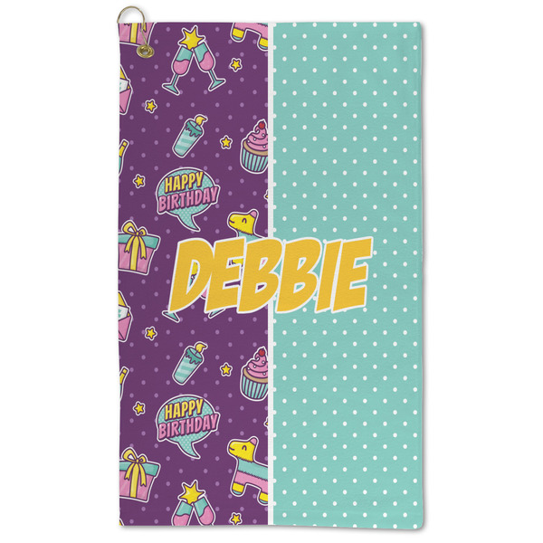 Custom Pinata Birthday Microfiber Golf Towel - Large (Personalized)