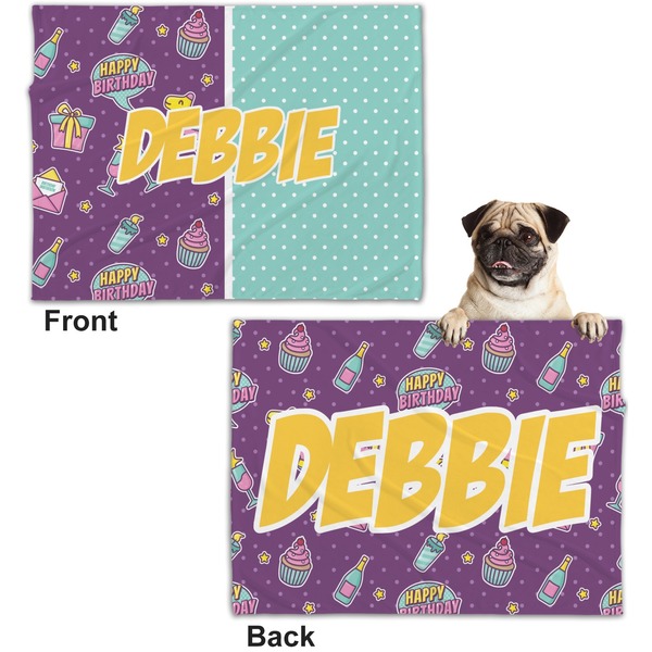 Pinata Birthday Microfleece Dog Blanket - Regular - Front & Back