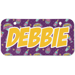 Pinata Birthday Mini/Bicycle License Plate (2 Holes) (Personalized)