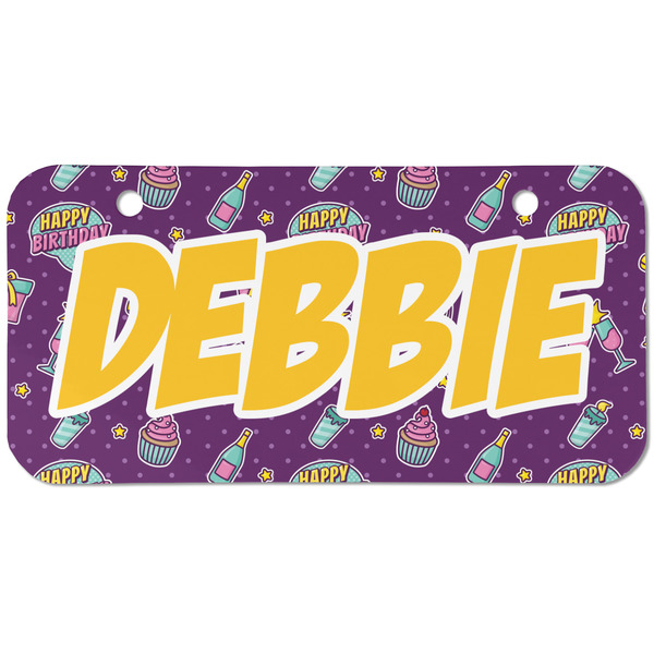 Pinata Birthday Mini Bicycle License Plate - Two Holes