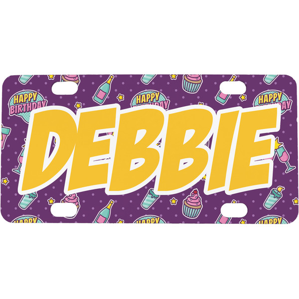 Custom Pinata Birthday Mini/Bicycle License Plate (Personalized)