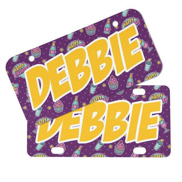Pinata Birthday Mini License Plates - MAIN (4 and 2 Holes)
