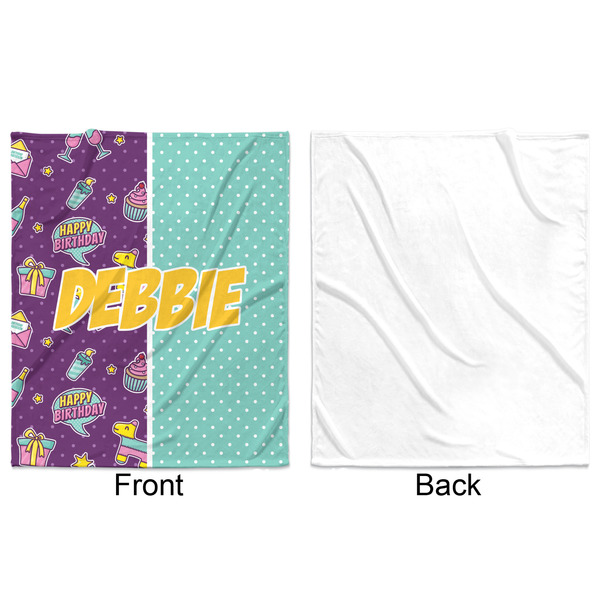 Pinata Birthday Minky Blanket - 50"x60" - Single Sided - Front & Back