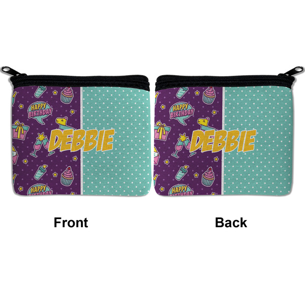 Pinata Birthday Neoprene Coin Purse - Front & Back (APPROVAL)