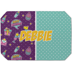 Pinata Birthday Dining Table Mat - Octagon (Single-Sided) w/ Name or Text