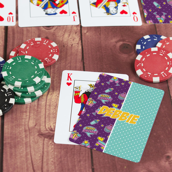 Pinata Birthday On Table with Poker Chips